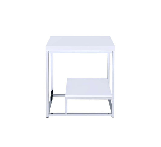 Steve Silver - Lucia End Table White - LU450EW veiw 1