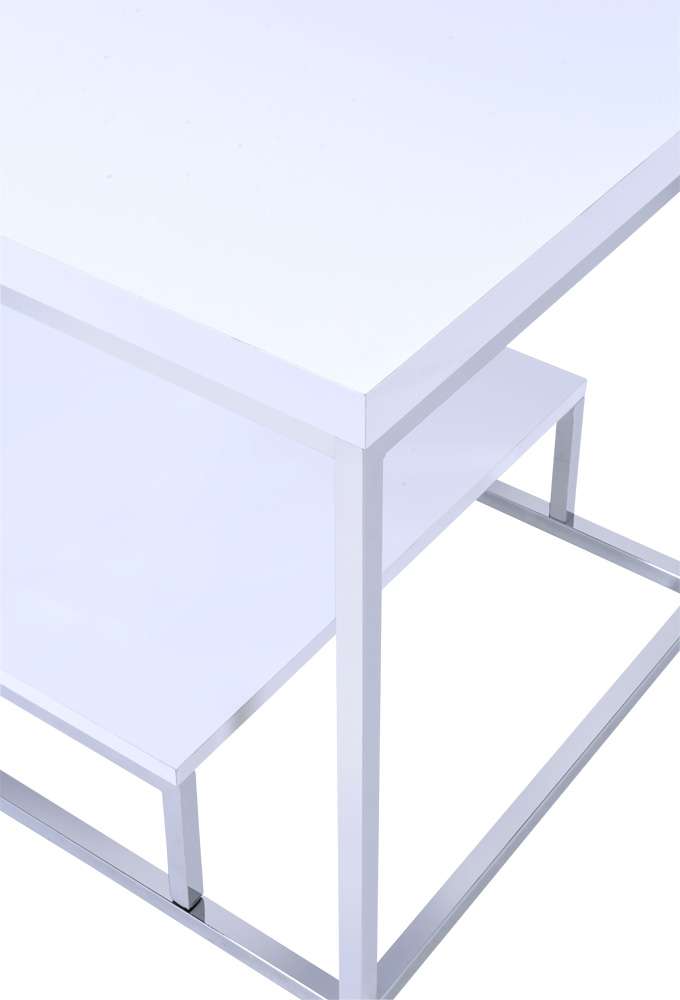 Steve Silver - Lucia End Table White - LU450EW veiw 3