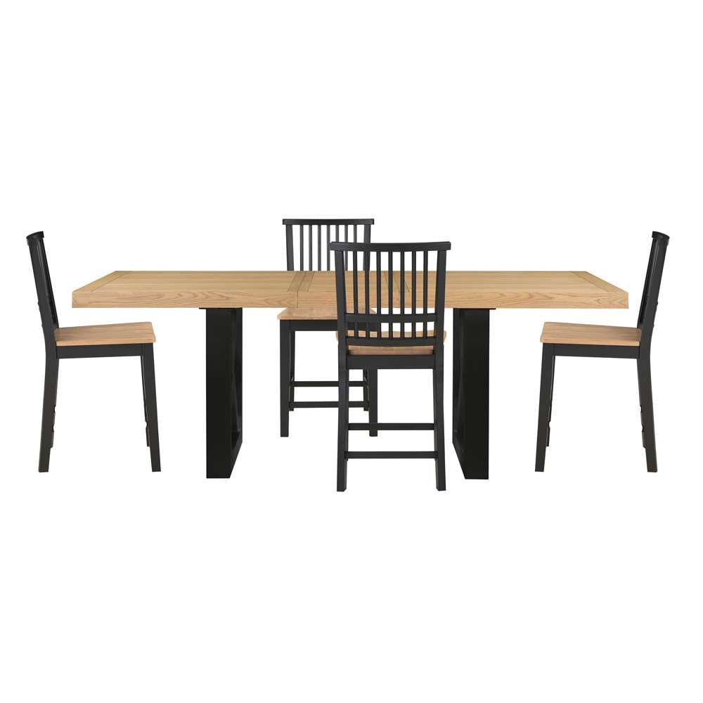 Steve Silver - Magnolia 5-Piece Counter Table Dining Set - Black Base - MM500KB-C5PC veiw 1
