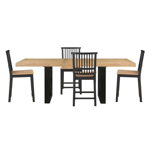Steve Silver - Magnolia 5-Piece Counter Table Dining Set - Black Base - MM500KB-C5PC veiw 1