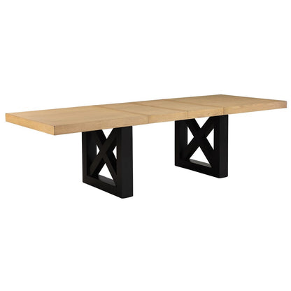 Steve Silver - Magnolia 5-Piece Set, 72-108" Dining Table w/2-18 Leaves, 4 Side Chairs, Black Base - MM500K-D5PC view 2