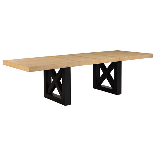 Steve Silver - Magnolia 5-Piece Set, 72-108" Dining Table w/2-18 Leaves, 4 Side Chairs, Black Base - MM500K-D5PC view 2