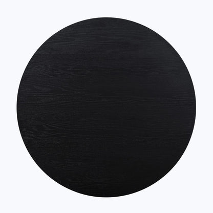 Steve Silver - Magnolia 52-Inch Round Table, Black with Gold Accent - MM520KTTTB view 2