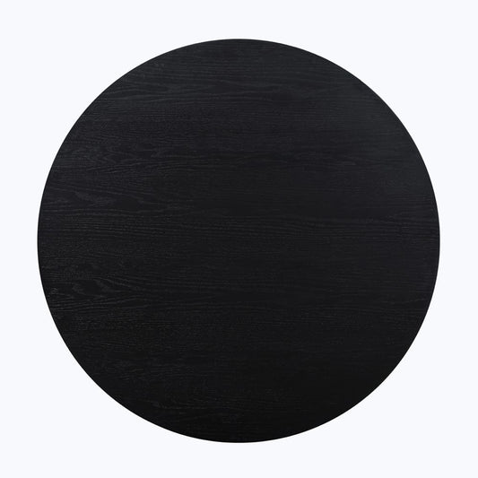 Steve Silver - Magnolia 52-Inch Round Table, Black with Gold Accent - MM520KTTTB view 2