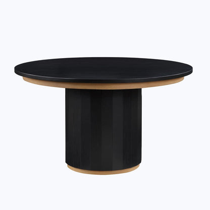 Steve Silver - Magnolia 52-Inch Round Table, Black with Gold Accent - MM520KTTTB view 4