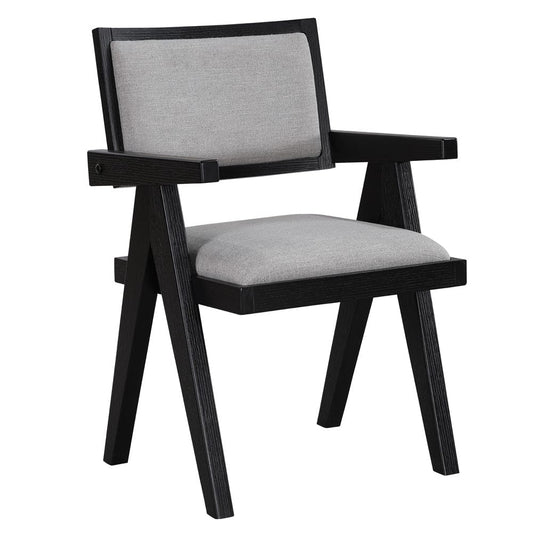Steve Silver - Magnolia Black Arm Chair (Set of 2) - MM600KAC view 1