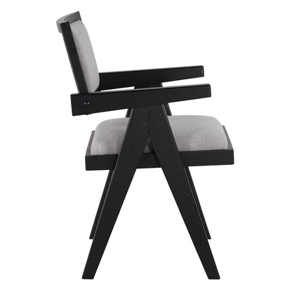 Steve Silver - Magnolia Black Arm Chair (Set of 2) - MM600KAC view 2