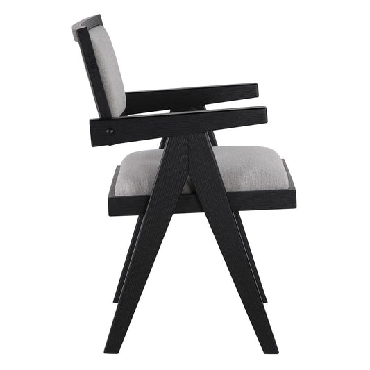 Steve Silver - Magnolia Black Arm Chair (Set of 2) - MM600KAC view 2