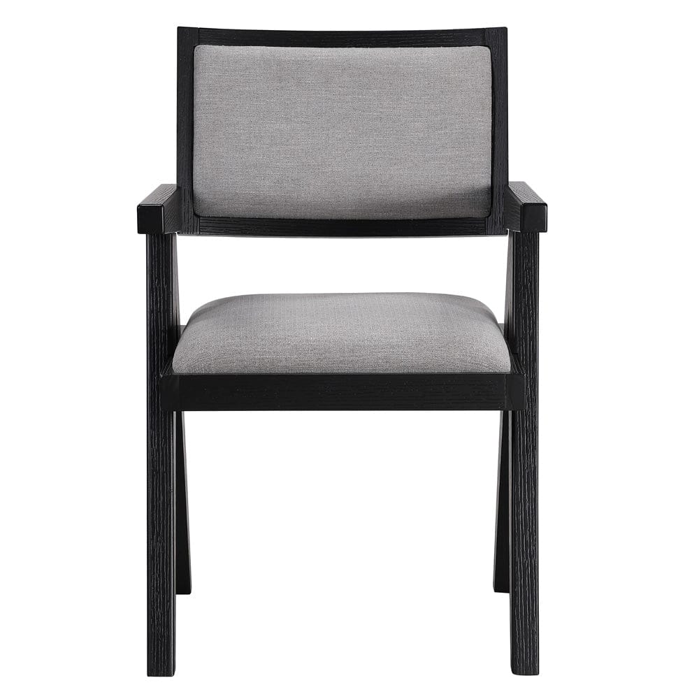 Steve Silver - Magnolia Black Arm Chair (Set of 2) - MM600KAC view 3