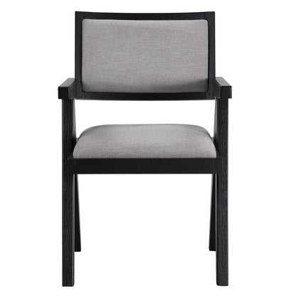 Steve Silver - Magnolia Black Arm Chair (Set of 2) - MM600KAC view 3