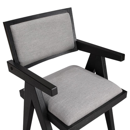 Steve Silver - Magnolia Black Arm Chair (Set of 2) - MM600KAC view 4