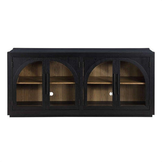 Steve Silver - Magnolia Cathedral Doored Server - Black - MM520KSV view 1