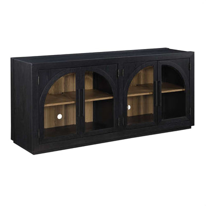 Steve Silver - Magnolia Cathedral Doored Server - Black - MM520KSV veiw 2