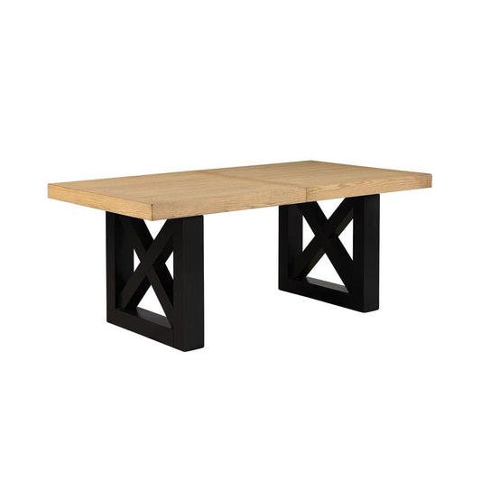 Steve Silver - Magnolia Dining Table w/2-18in Leaves, Black Base - MM500KT view 1