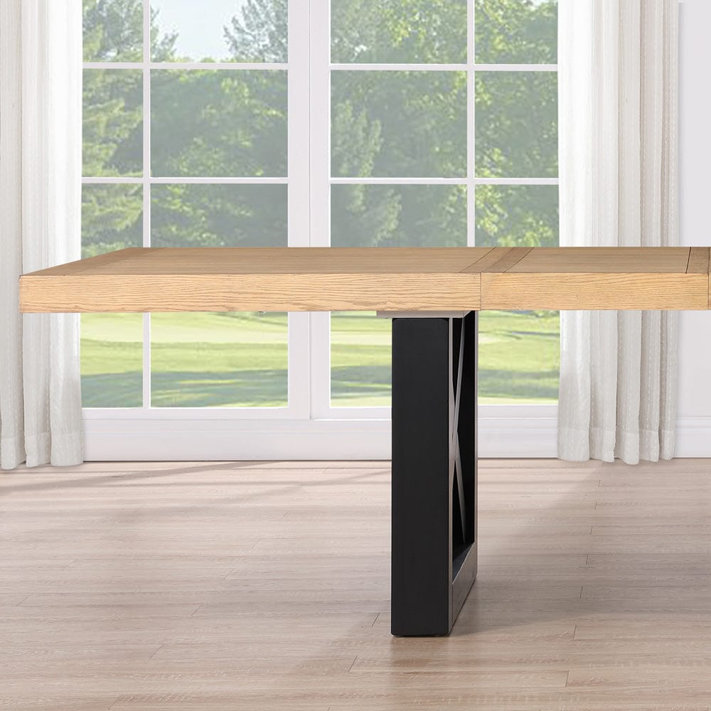 Steve Silver - Magnolia Dining Table w/2-18in Leaves, Black Base - MM500KT view 6