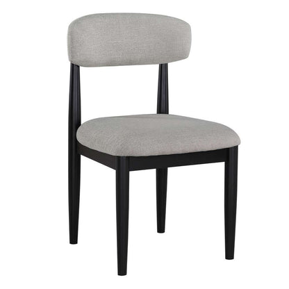 Steve Silver - Magnolia Upholstered Side Chair - Black (Set of 2) - MM520KS veiw 2