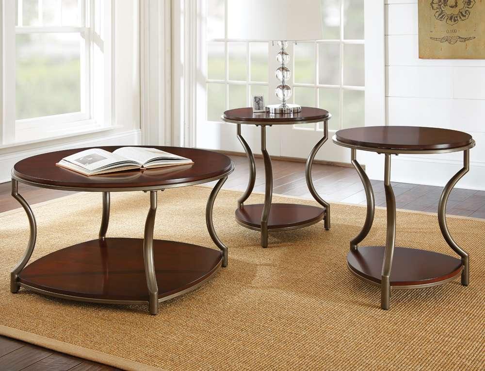 Steve Silver - Miles Round Occasional 3pcs Set - ML3003PC veiw 1