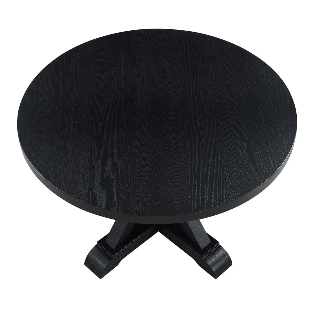 Steve Silver - Molly Black 48" Table w/ 4 Magnolia Chairs - MY4848K-MM500S-D5PC view 5