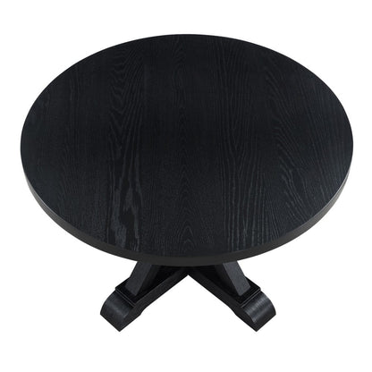 Steve Silver - Molly Black 48" Table w/ 4 Magnolia Chairs - MY4848K-MM500S-D5PC view 5