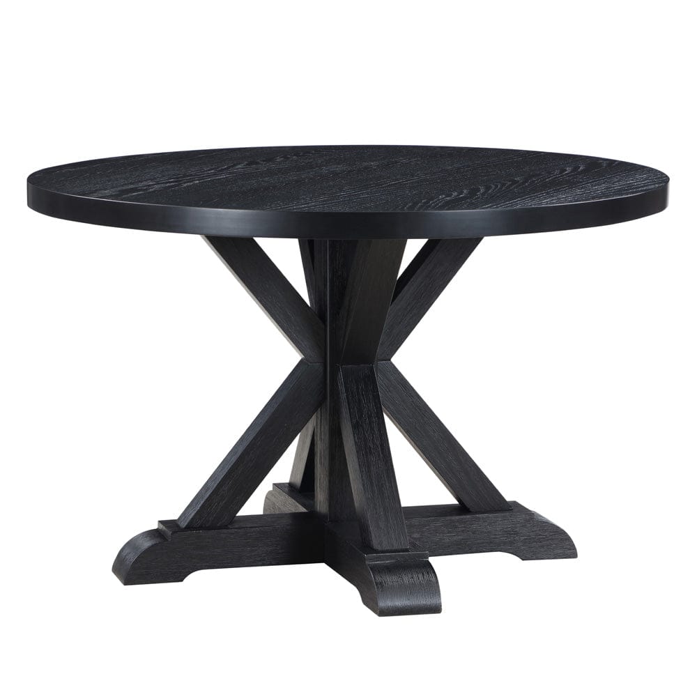 Steve Silver - Molly Black 48" Table w/ 4 Magnolia Chairs - MY4848K-MM500S-D5PC view 6