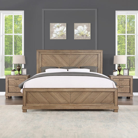 Steve Silver - Montana Sand Queen 3 -Piece Set(2 NS+Bed) - MON900S-Q3PC view 1