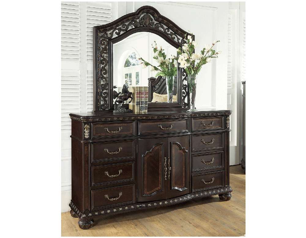 Steve Silver - Monte Carlo Dresser and Mirror - RE163SS-DRMR veiw 5