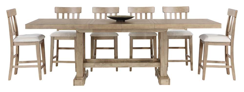 Steve Silver - Napa 7-Piece Counter Dining Set - Sand - NP600-C7PC-S veiw 2