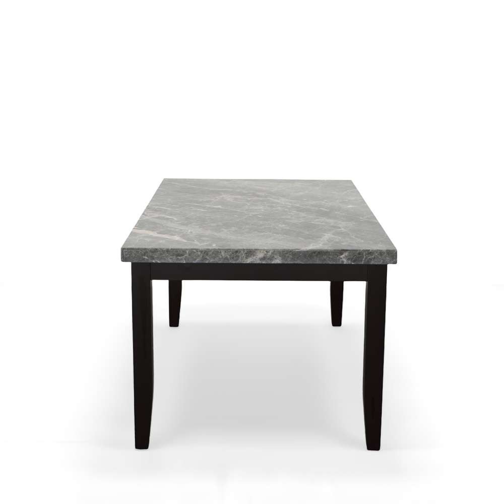 Steve Silver - Napoli 64-inch Gray Marble Dining Table - NL500GT veiw 2