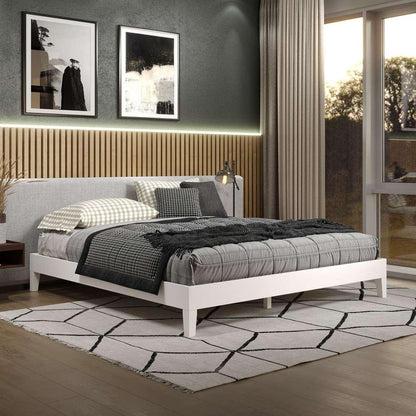 Steve Silver - Nix King Platform Bed - White - NIX900KPBW veiw 6