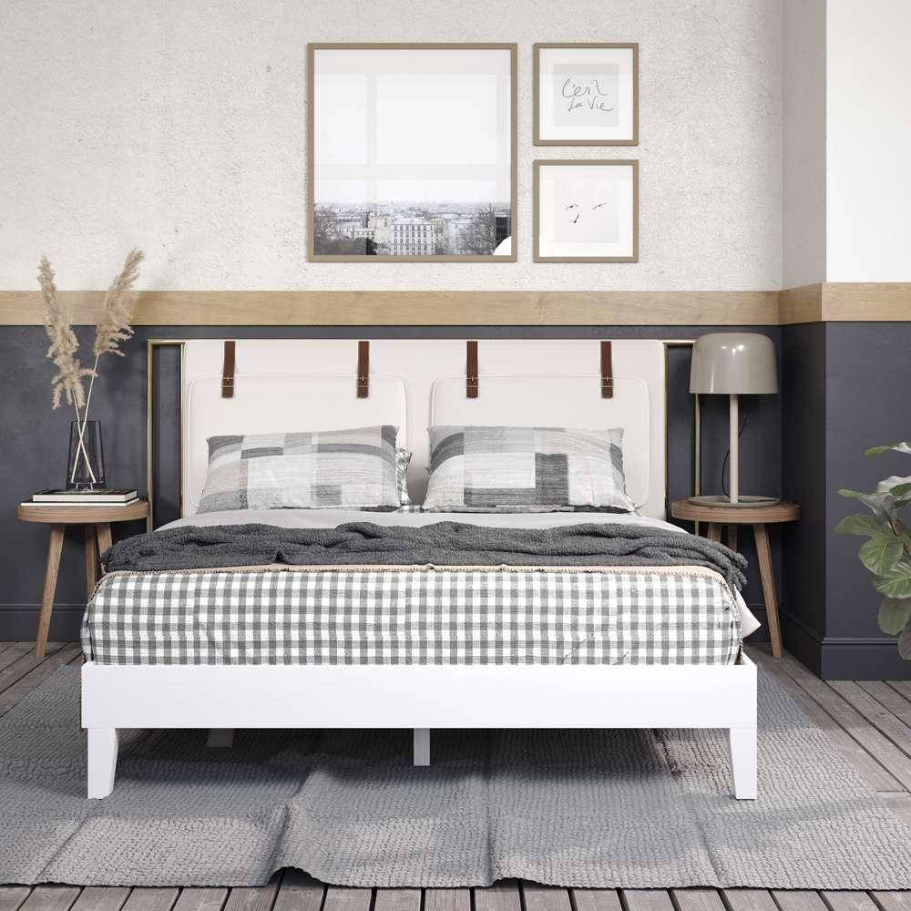 Steve Silver - Nix Queen Platform Bed - White - NIX900QPBW veiw 6