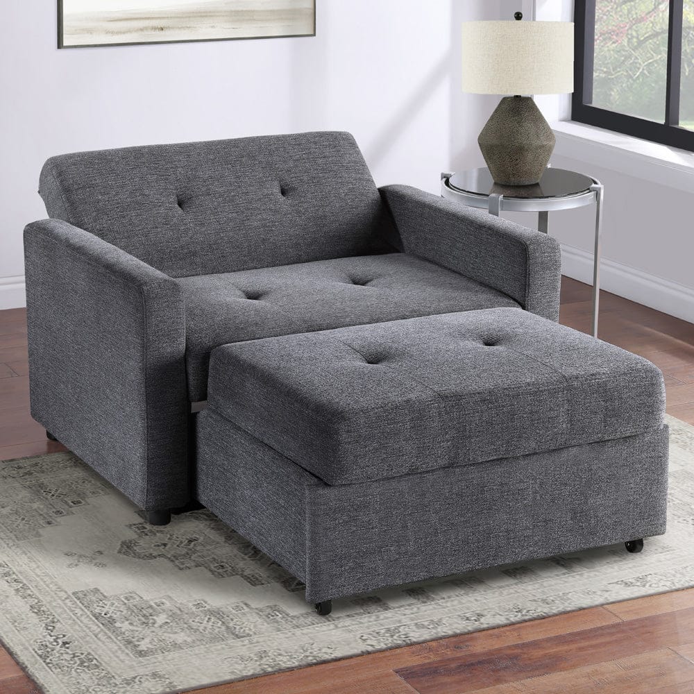 Steve Silver - Noah Gray Chair w/ Twin Sleeper - NOA800GCT view 7