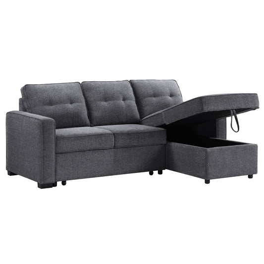 Steve Silver - Noah Reversible 95" Chofa, Gray - NOA800G-CHOFA view 2