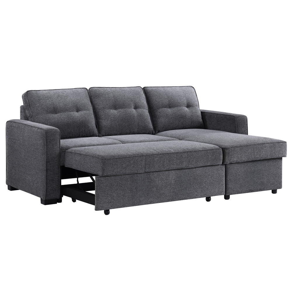 Steve Silver - Noah Reversible 95" Chofa, Gray - NOA800G-CHOFA view 3