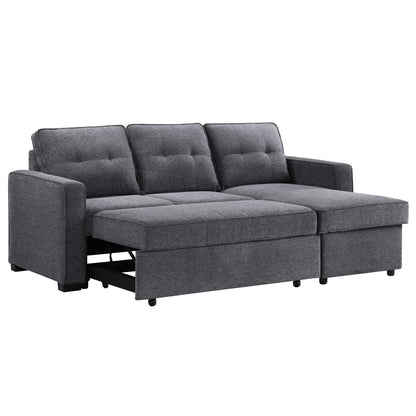 Steve Silver - Noah Reversible 95" Chofa, Gray - NOA800G-CHOFA view 3