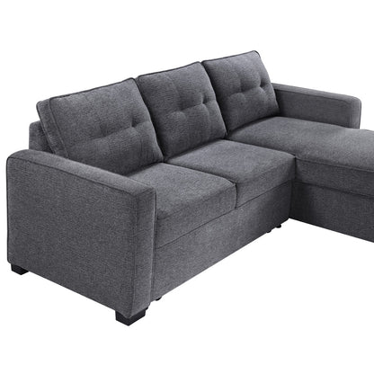 Steve Silver - Noah Reversible 95" Chofa, Gray - NOA800G-CHOFA view 4