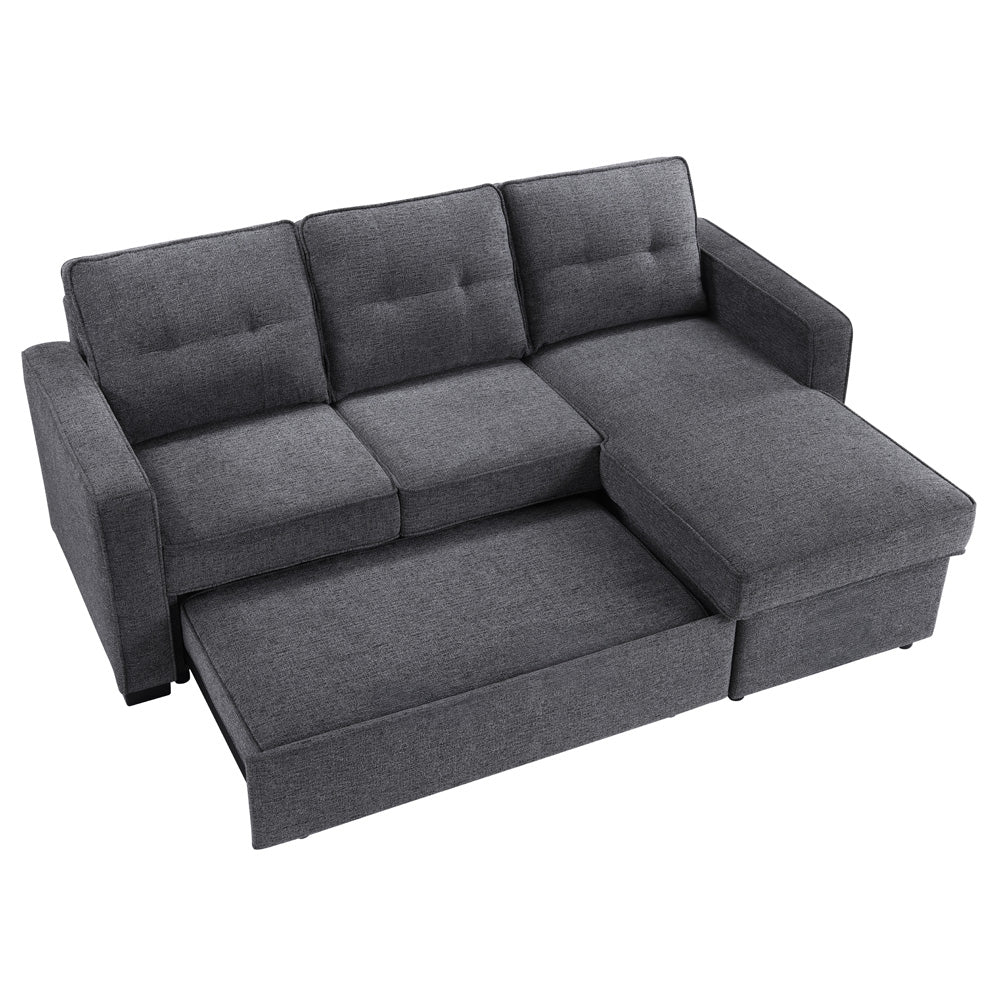 Steve Silver - Noah Reversible 95" Chofa, Gray - NOA800G-CHOFA view 5