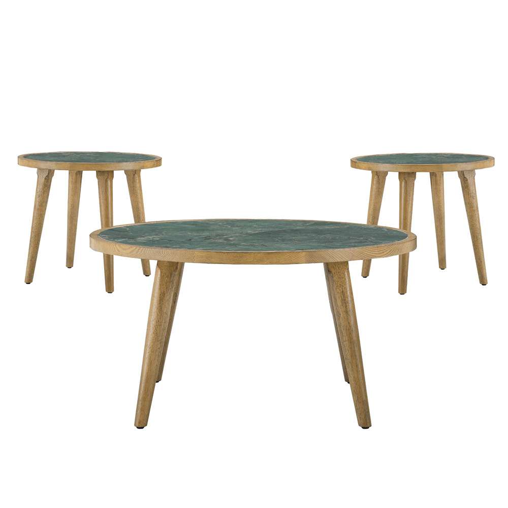 Steve Silver - Novato 3-Piece Sintered Stone Table Set - NV200-2E-3PC veiw 1