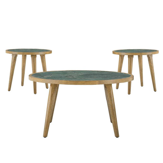 Steve Silver - Novato 3-Piece Sintered Stone Table Set - NV200-2E-3PC veiw 1