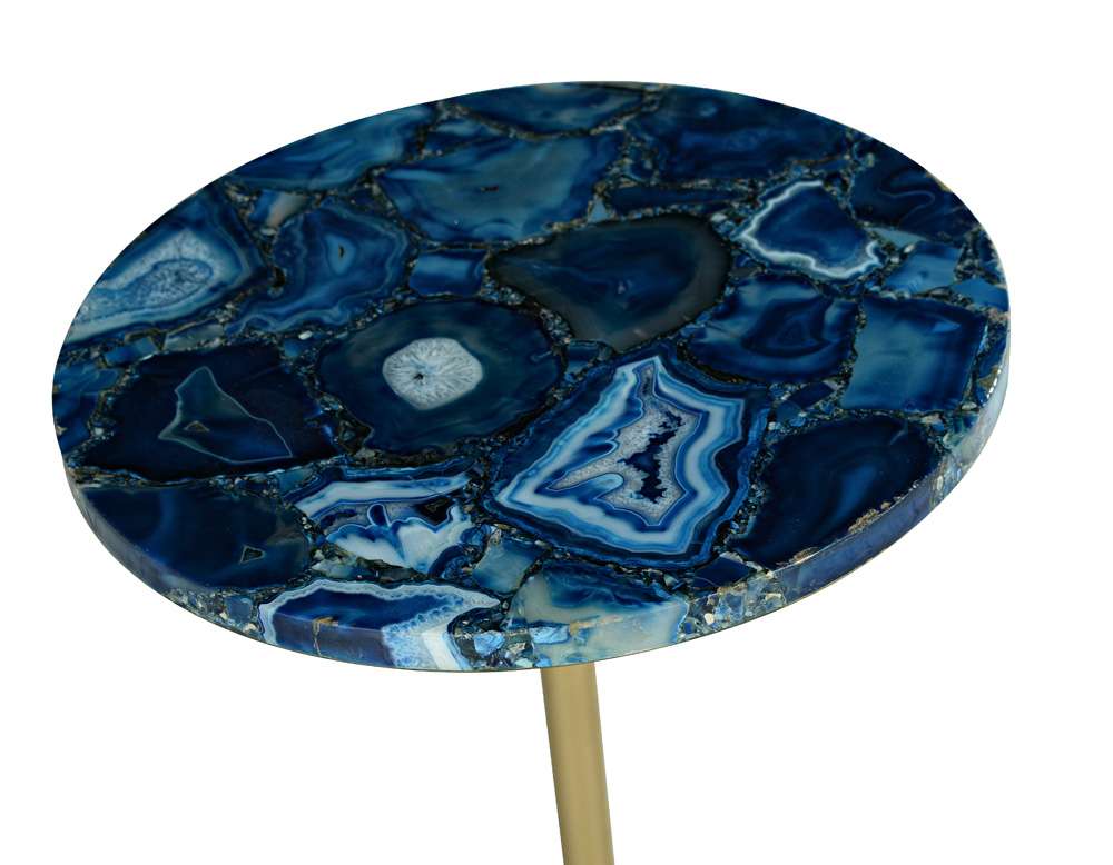 Steve Silver - Oceana Agate Top Round Chairside Table - OC160EC veiw 2