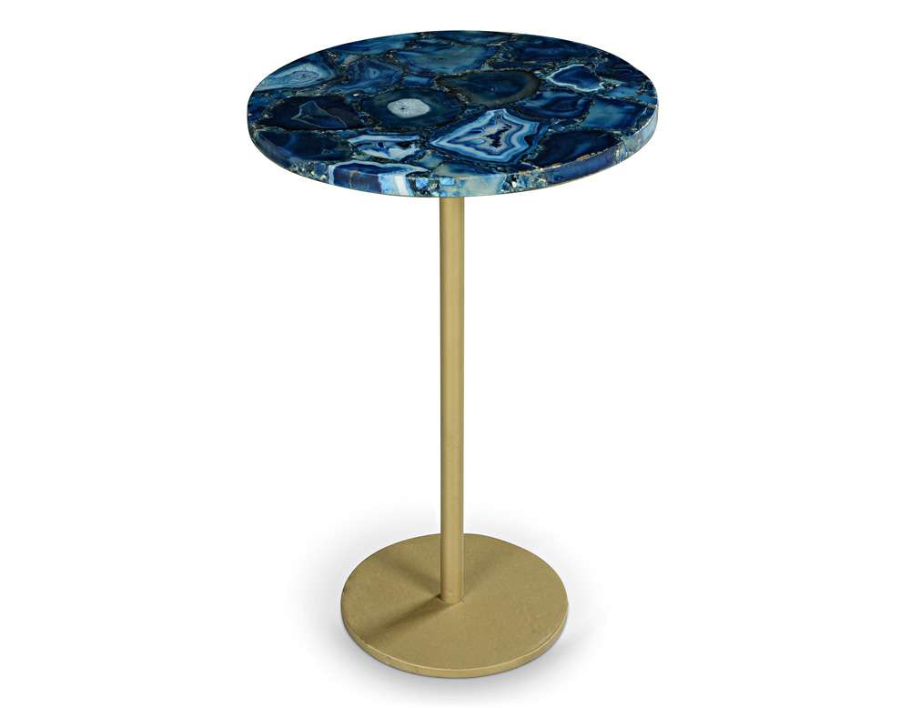 Steve Silver - Oceana Agate Top Round Chairside Table - OC160EC veiw 3