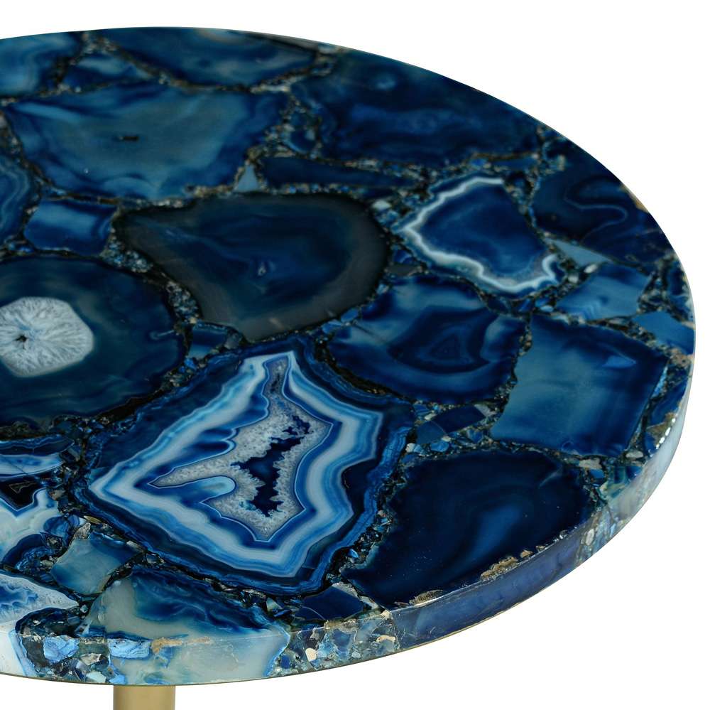 Steve Silver - Oceana Agate Top Round Chairside Table - OC160EC veiw 4