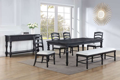 Steve Silver - Odessa 6-Piece Dining Set (Table - 4 Side Chairs & Bench) - ODE500K-BN-D6PC veiw 4