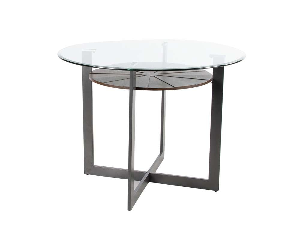 Steve Silver - Olson 48-inch Counter Glass Top Table - OS480GTCB veiw 1