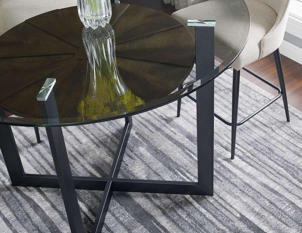 Steve Silver - Olson 48-inch Counter Glass Top Table - OS480GTCB veiw 4