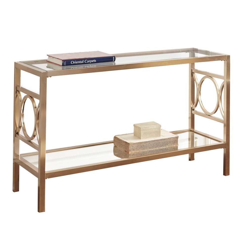 Steve Silver - Olympia Sofa Table Gold - OL100SG veiw 1