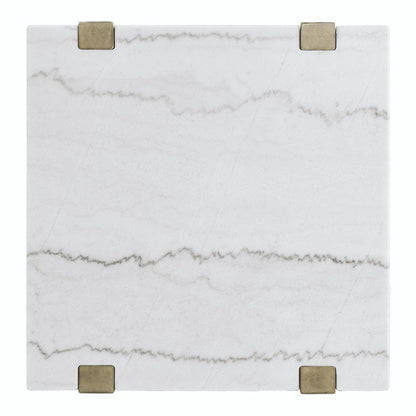 Steve Silver - Perth White Marble 3-Piece Table Set (Cocktail, End & Sofa Table) - ER100-3PC view 4