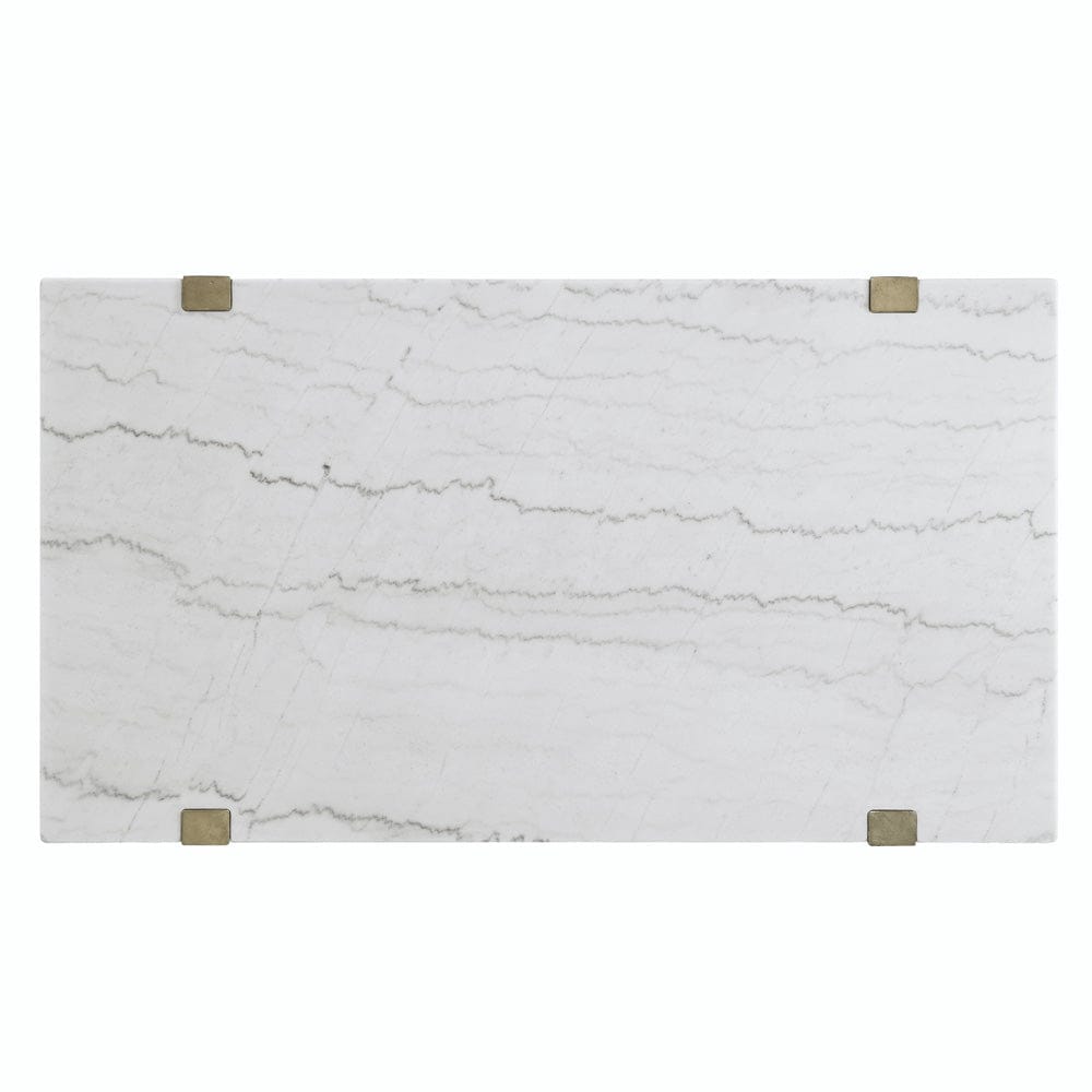 Steve Silver - Perth White Marble 3-Piece Table Set (Cocktail, End & Sofa Table) - ER100-3PC view 6