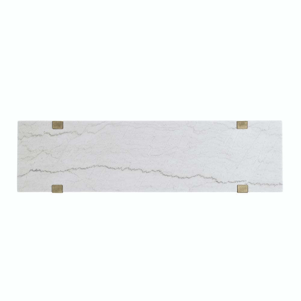 Steve Silver - Perth White Marble Top Sofa Table - ER100S view 2