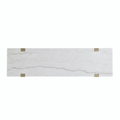 Steve Silver - Perth White Marble Top Sofa Table - ER100S view 2