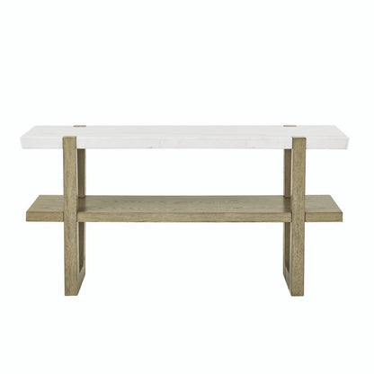 Steve Silver - Perth White Marble Top Sofa Table - ER100S view 3